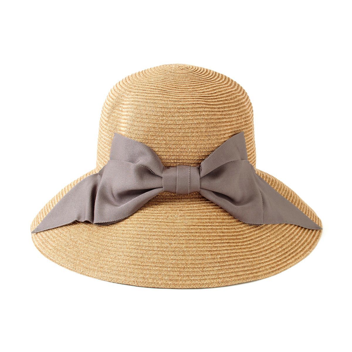 ライトブラウン(リボン：グレー)